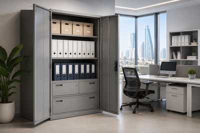 Steel storage cabinets for offices in Saudi Arabia by Matanah Furniture