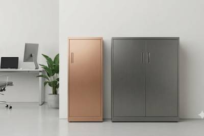 Single door and double door steel cabinets comparison by Matanah Furniture Saudi Arabia